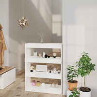 vidaXL Bokhylla/Rumsavdelare svart 80x30x103 cm konstruerat trä