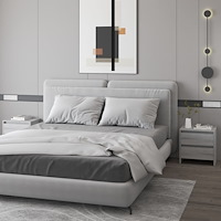 vidaXL Sängbord 2 st grå sonoma-ek 45x34,5x44,5 cm konstruerat trä