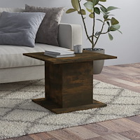 vidaXL Soffbord rökfärgad ek 55,5x55,5x40 cm konstruerat trä