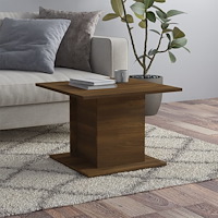 vidaXL Soffbord brun ek 55,5x55,5x40 cm konstruerat trä