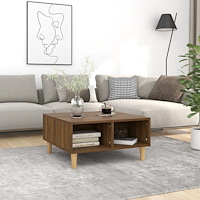 vidaXL Soffbord brun ek 60x60x30 cm konstruerat trä