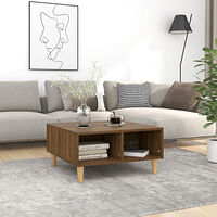 vidaXL Soffbord brun ek 60x60x30 cm konstruerat trä