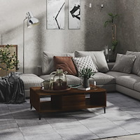 vidaXL Soffbord brun ek 103,5x60x35 cm konstruerat trä