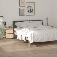 vidaXL Sängbord 2 st 40x35x50 cm massiv furu