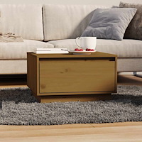 vidaXL Soffbord honungsbrun 55x56x32 cm massiv furu