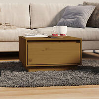 vidaXL Soffbord honungsbrun 55x56x32 cm massiv furu