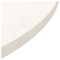 vidaXL Bordsskiva vit Ø70x2,5 cm massiv furu