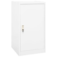 vidaXL Sadelskåp vit 53x53x105 cm stål