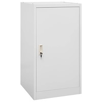 vidaXL Sadelskåp ljusgrå 53x53x105 cm stål