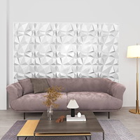 vidaXL 3D Väggpaneler 48 st 50x50 cm diamant vit 12 m²