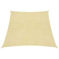 vidaXL Solsegel 160 g/m² beige 3/4x3 m HDPE