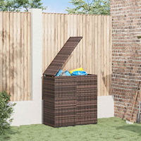vidaXL Dynbox PE-rotting 100x49x103,5 cm brun