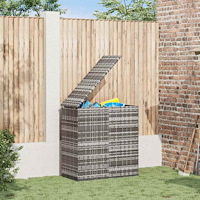 vidaXL Dynbox PE-rotting 100x49x103,5 cm grå