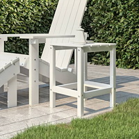 vidaXL Adirondack bord vit 38x38x46 cm HDPE