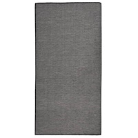 vidaXL Utomhusmatta plattvävd 100x200 cm grå