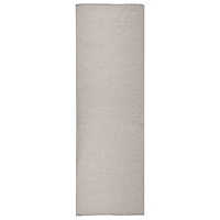 vidaXL Utomhusmatta plattvävd 80x250 cm ljusgrå