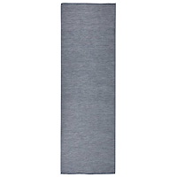 vidaXL Utomhusmatta plattvävd 80x250 cm blå