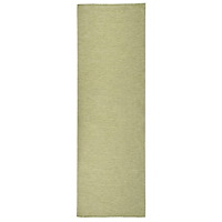vidaXL Utomhusmatta plattvävd 80x250 cm grön