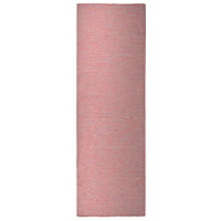 vidaXL Utomhusmatta plattvävd 80x250 cm röd