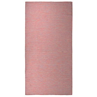 vidaXL Utomhusmatta plattvävd 100x200 cm röd