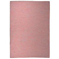 vidaXL Utomhusmatta plattvävd 160x230 cm röd