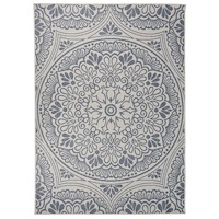 vidaXL Utomhusmatta plattvävd 200x280 cm blått tryck