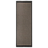 vidaXL Utomhusmatta plattvävd 80x250 cm mörkbrun