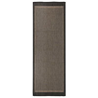 vidaXL Utomhusmatta plattvävd 80x250 cm mörkbrun