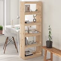 vidaXL Bokhylla/Rumsavdelare 60x30x167,5 cm massiv furu