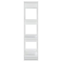 vidaXL Bokskåp/Rumsavdelare vit 80x30x123,5 cm