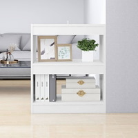 vidaXL Bokhylla/Rumsavdelare vit 60x30x72 cm