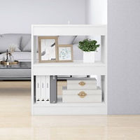 vidaXL Bokhylla/Rumsavdelare vit 60x30x72 cm