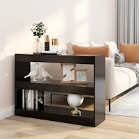 vidaXL Bokhylla/Rumsavdelare svart 100x30x72 cm