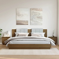 vidaXL Sängbord 2 st honungsbrun 40x30x40 cm massiv furu
