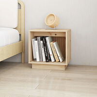vidaXL Sängbord 40x30x40 cm massiv furu