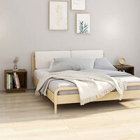 vidaXL Sängbord 2 st honungsbrun 40x30x40 cm massiv furu