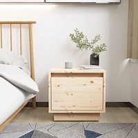 vidaXL Sängbord 35x34x32 cm massiv furu