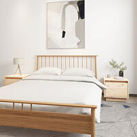 vidaXL Sängbord 2 st 35x34x32 cm massiv furu