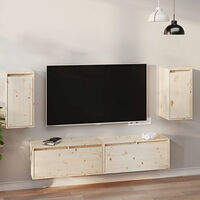 vidaXL Väggskåp 2 st 30x30x60 cm massiv furu