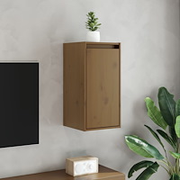 vidaXL Väggskåp honungsbrun 30x30x60 cm massiv furu