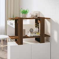 vidaXL Bokhylla/Rumsavdelare brun ek 80x30x51 cm