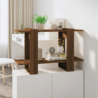 vidaXL Bokhylla/Rumsavdelare brun ek 80x30x51 cm