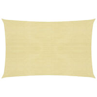 vidaXL Solsegel 160 g/m² beige 2,5x4 m HDPE