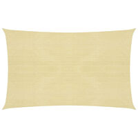 vidaXL Solsegel 160 g/m² beige 2,5x4,5 m HDPE