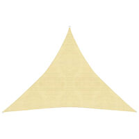 vidaXL Solsegel 160 g/m² beige 4,5x4,5x4,5 m HDPE