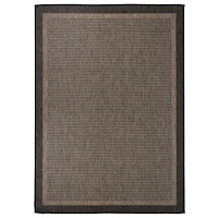 vidaXL Utomhusmatta plattvävd 200x280 cm mörkbrun