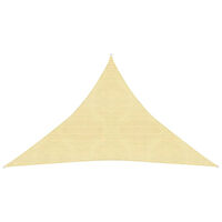 vidaXL Solsegel 160 g/m² beige 5x5x6 m HDPE