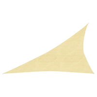 vidaXL Solsegel 160 g/m² beige 4x5x6,8 m HDPE