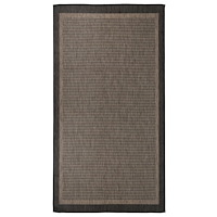 vidaXL Utomhusmatta plattvävd 80x150 cm mörkbrun