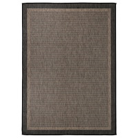 vidaXL Utomhusmatta plattvävd 120x170 cm mörkbrun
